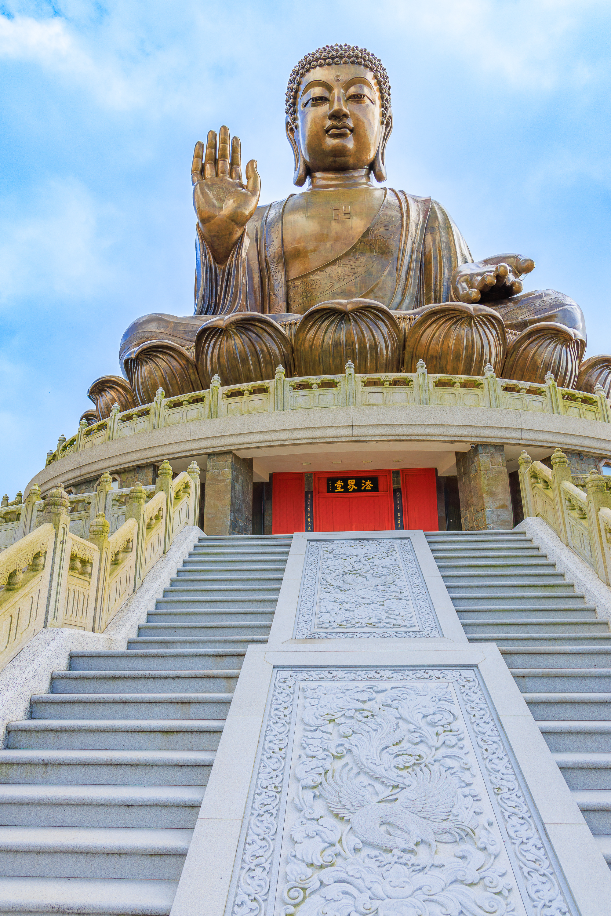 Treppe zu Buddha